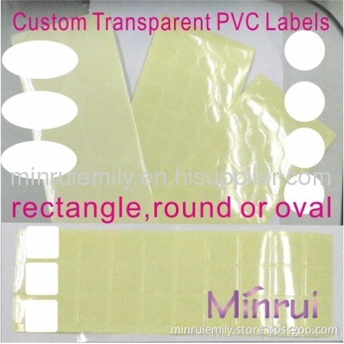 Custom Blank Clear Stickers,transparent Self Adhesive Labels